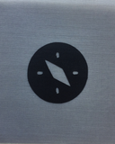 Compass Circle Sticker