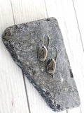 Campfire Oval Stainless Steel Earrings
