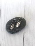Crossed Arrows Oval Stainless Steel Earrings