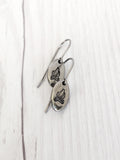 Campfire Oval Stainless Steel Earrings