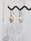 Cactus Steel Earrings - Riveted Oak Designs