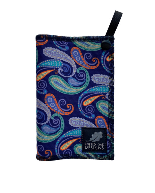 Hiking Hanky Weekender Purple Paisley - Handkerchief Wipe - Pee Rag - Reusable Wipe - Backcountry Bandana - Pee Cloth - Peedanana