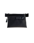 3.5"x4.5" Black HDPE Gridstop Zipper Pouch - Ultralight Pouch - Dyneema Pouch - Ultralight Backpacking Gear - Trail Wallet