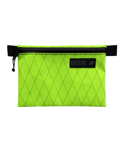 Safety Yellow X-Pac VX25 Zipper Pouch - Ultralight Pouch - Emergency Pouch - Ultralight Backpacking Gear - Multiple Sizes