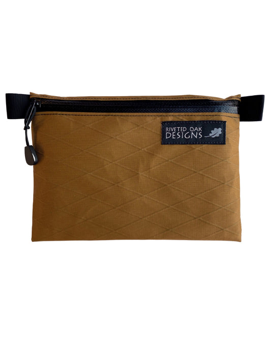 Coyote Brown X-Pac VX21 Zipper Pouch - 5"x7"