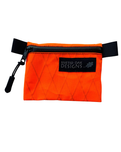 Safety Orange X-Pac VX25 Zipper Pouch - Multiple Sizes