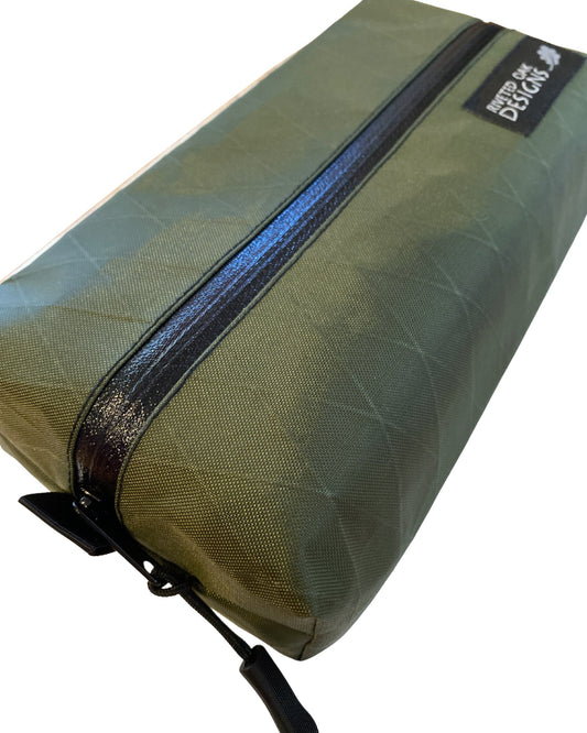 Olive Green X-Pac VX21 Box Pouch - 8”x4”x2"