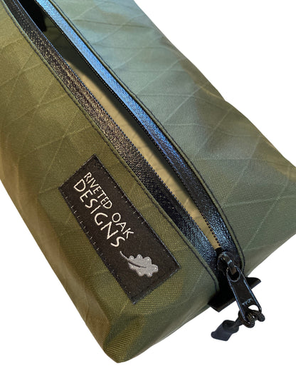 Olive Green X-Pac VX21 Box Pouch - 8”x4”x2"