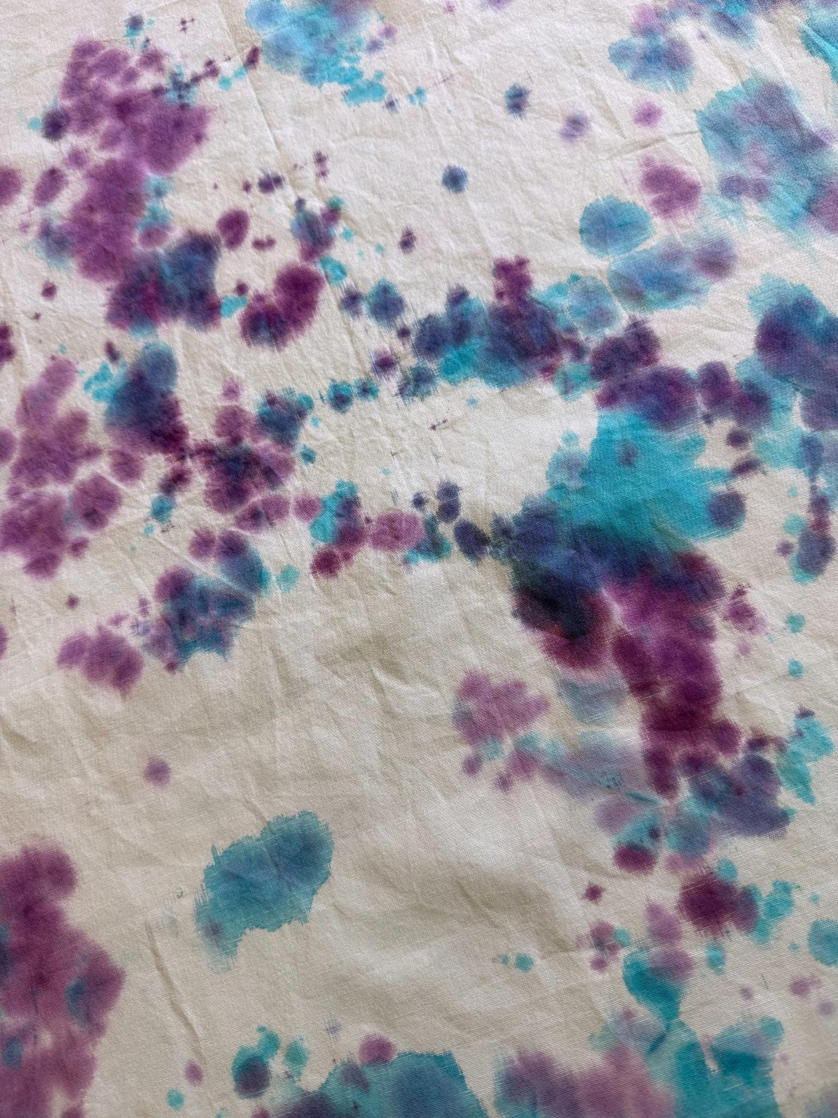 Ellie B's Creations - Blue Purple Crumple Tie Dye Bandanna - Tie Dye Handkerchief - 100% Cotton Bandana - Colorful Bandana