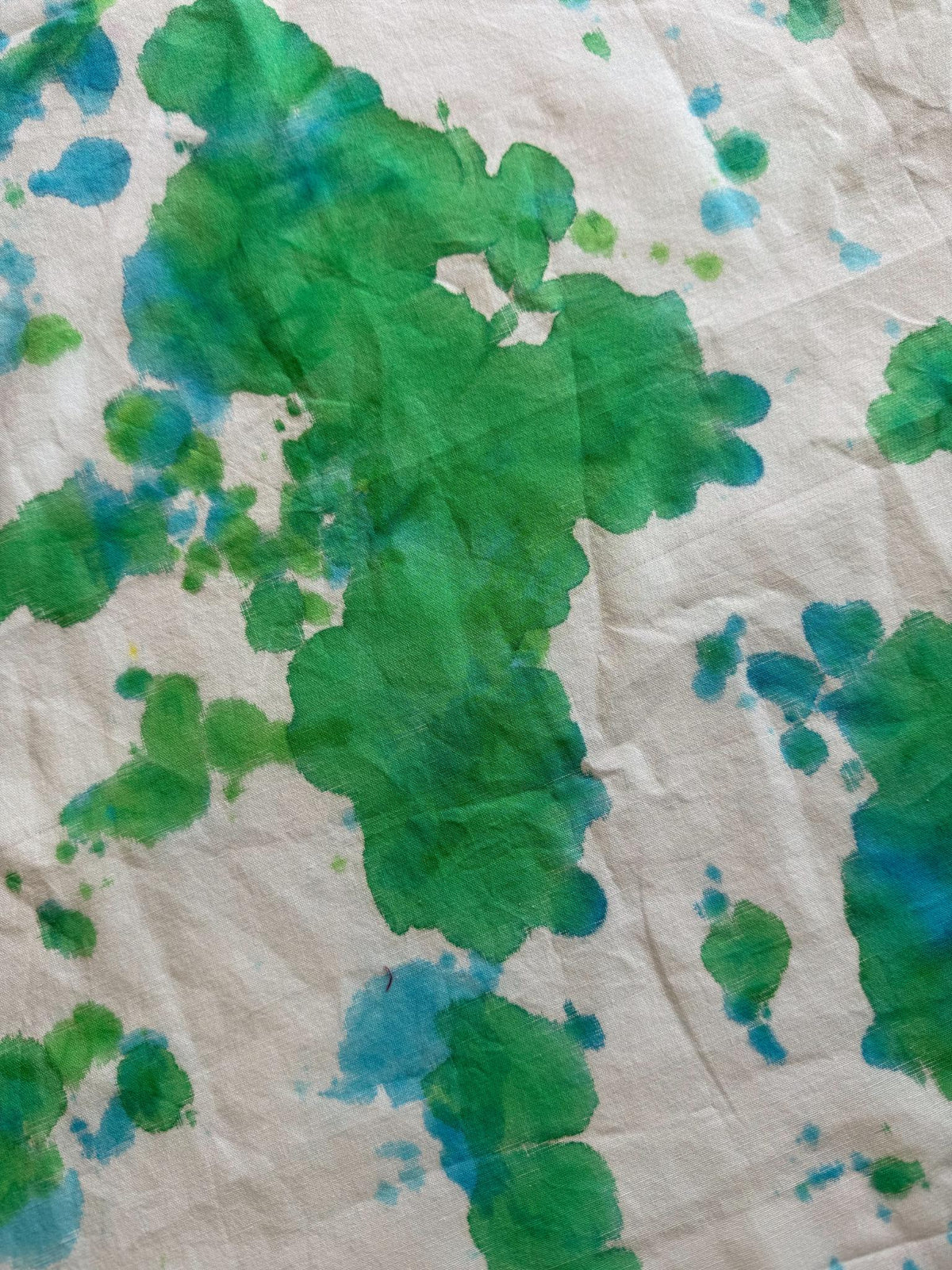 Ellie B's Creations - Blue Green Crumple Tie Dye Bandanna - Tie Dye Handkerchief - 100% Cotton Bandana - Colorful Bandana