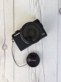 Camera Lens Cap Leash with Raindrops - Riveted Oak Designs