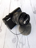 Camera Lens Cap Leash with Antlers - Riveted Oak Designs