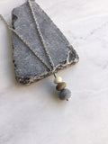 Beach Pebble Cairn Necklace - Riveted Oak Designs