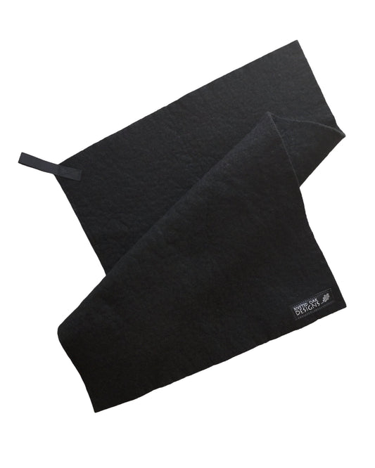 12"x19" Black Trail Towel Large - Backpacking Towel - Backpacking Hygiene - Reusable Wipe - Chamois Towel - Travel Towel