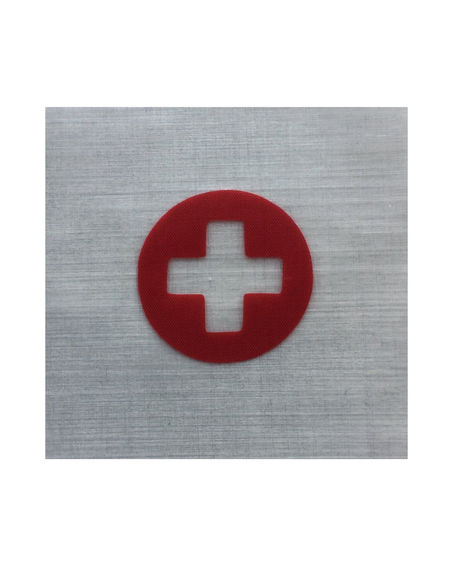 First Aid Kit Circle Sticker - Red Cross Sticker - FAK Pouch Sticker - Backpack Organization - Backpacker Gift - Pouch Labels