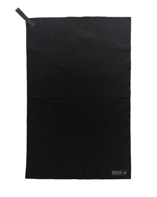 12"x19" Black Trail Towel Large - Backpacking Towel - Backpacking Hygiene - Reusable Wipe - Chamois Towel - Travel Towel