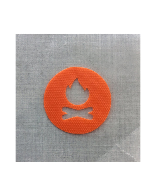 Campfire Circle Sticker - Fire Supplies Sticker - Survival Supplies Sticker - Backpack Organization - Backpacker Gift - Pouch Labels