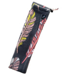 Archery Bow Sock - Bow Case - Fleece Bow Protector - Archery Gear - Gray Feathers