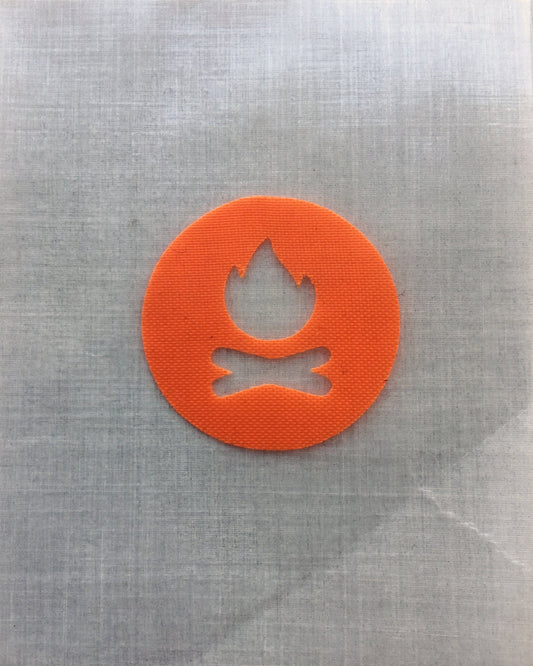 Campfire Circle Sticker - Fire Supplies Sticker - Survival Supplies Sticker - Backpack Organization - Backpacker Gift - Pouch Labels