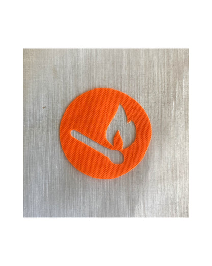 Match Circle Sticker - Fire Supplies Sticker - Survival Supplies Sticker - Backpack Organization - Backpacker Gift - Pouch Labels