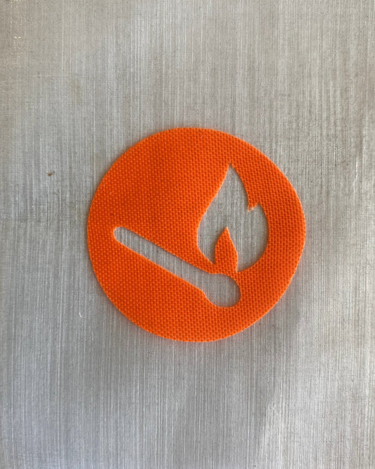 Match Circle Sticker - Fire Supplies Sticker - Survival Supplies Sticker - Backpack Organization - Backpacker Gift - Pouch Labels