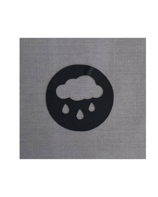 Rain Gear Circle Sticker - Inclement Weather Supplies Sticker - Rain Pouch Sticker - Backpack Organization - Backpacker Gift - Pouch Labels