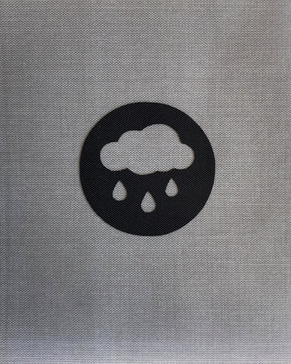 Rain Gear Circle Sticker - Inclement Weather Supplies Sticker - Rain Pouch Sticker - Backpack Organization - Backpacker Gift - Pouch Labels