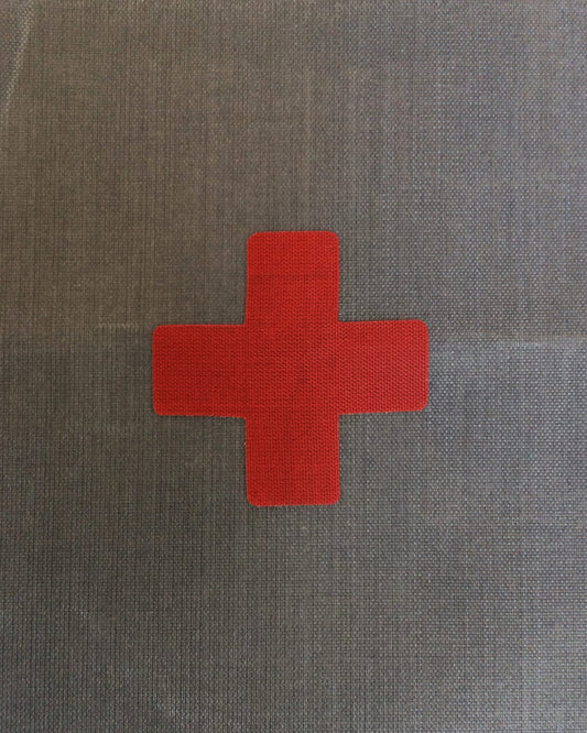 First Aid Kit Sticker - Red Cross Sticker - FAK Pouch Sticker - Backpack Organization - Backpacking Gear - Hiking Gear