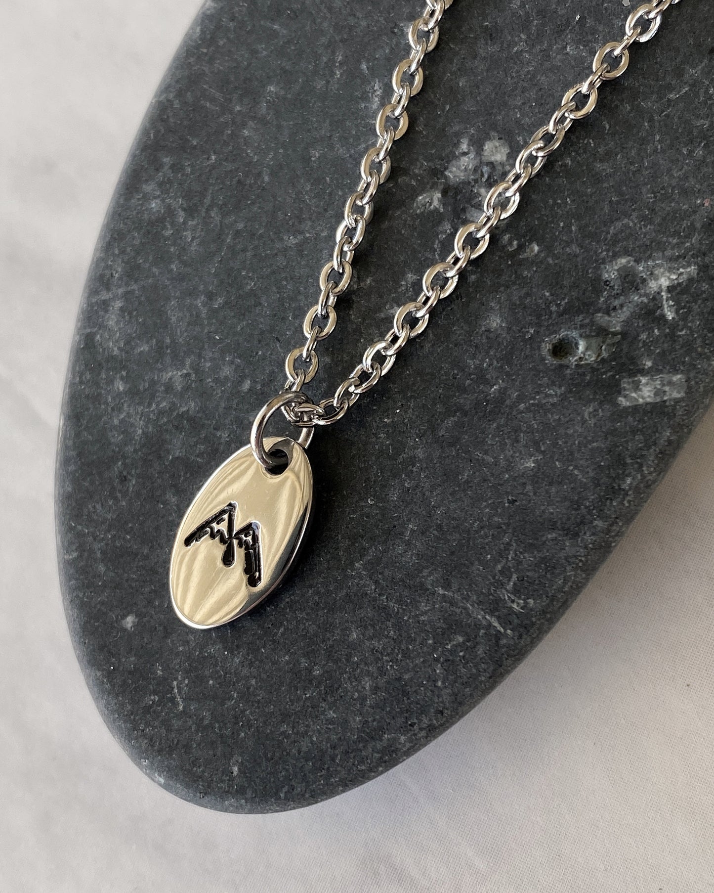 Mountain Peaks Necklace - Mountains Necklace - 18" Stainless Steel Mountain Climber Necklace - Hiker Gift  - Minimalist Explore Necklace