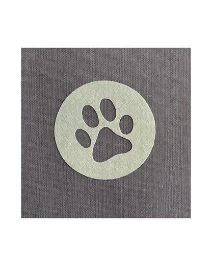 Dog Supplies Circle Sticker - Paw Print Sticker - Backpack Organization - Backpacker Gift - Pouch Labels