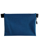 5"x7" Blue HDPE Gridstop Zipper Pouch - Ultralight Pouch - Dyneema Pouch - Ultralight Backpacking Gear - Backpack Organizer Pouch