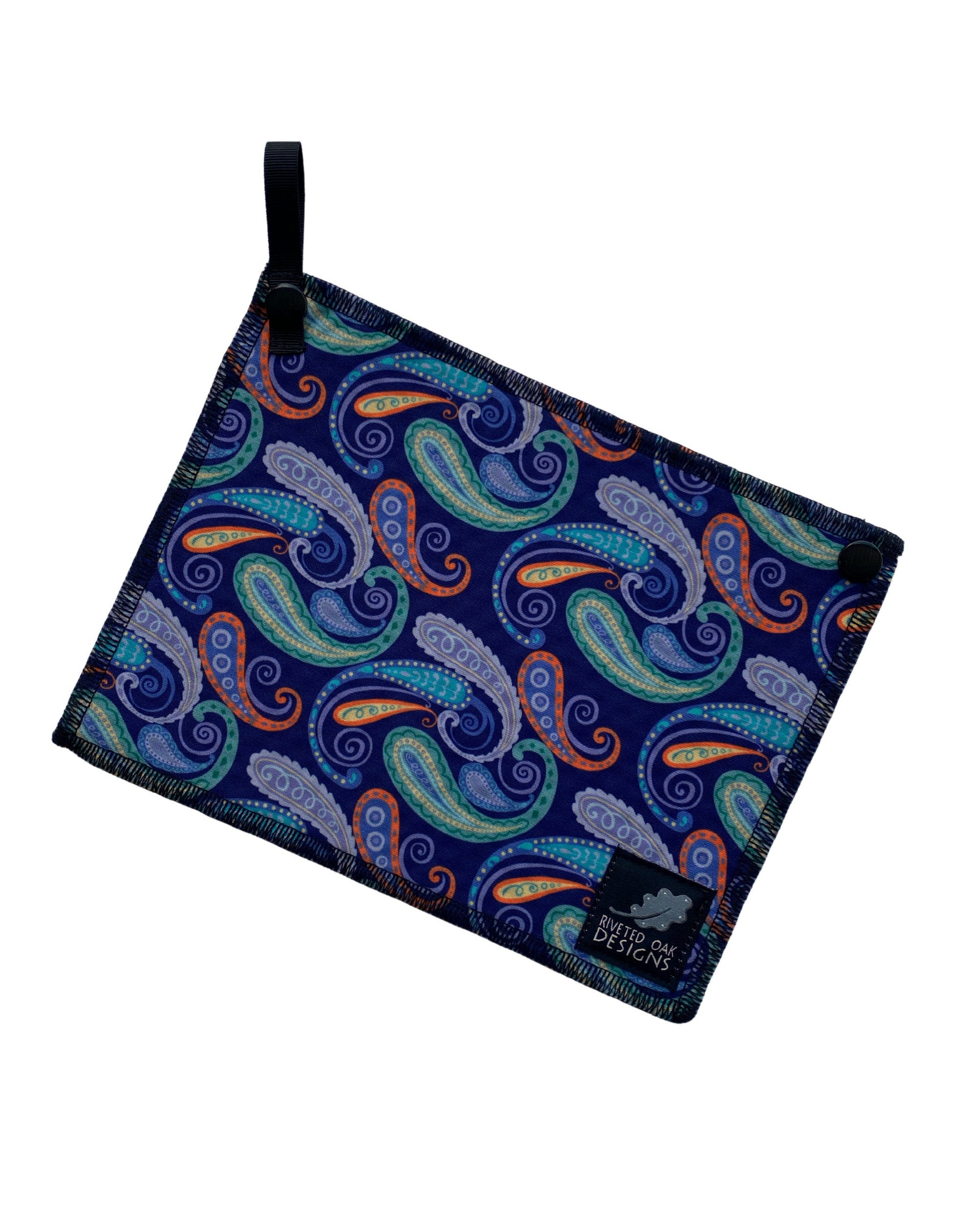 Hiking Hanky Weekender Purple Paisley - Handkerchief Wipe - Pee Rag - Reusable Wipe - Backcountry Bandana - Pee Cloth - Peedanana