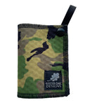 Mini Hiking Hanky Weekender Green Camouflage - Handkerchief Wipe - Pee Rag - Reusable Wipe - Backcountry Bandana - Pee Cloth