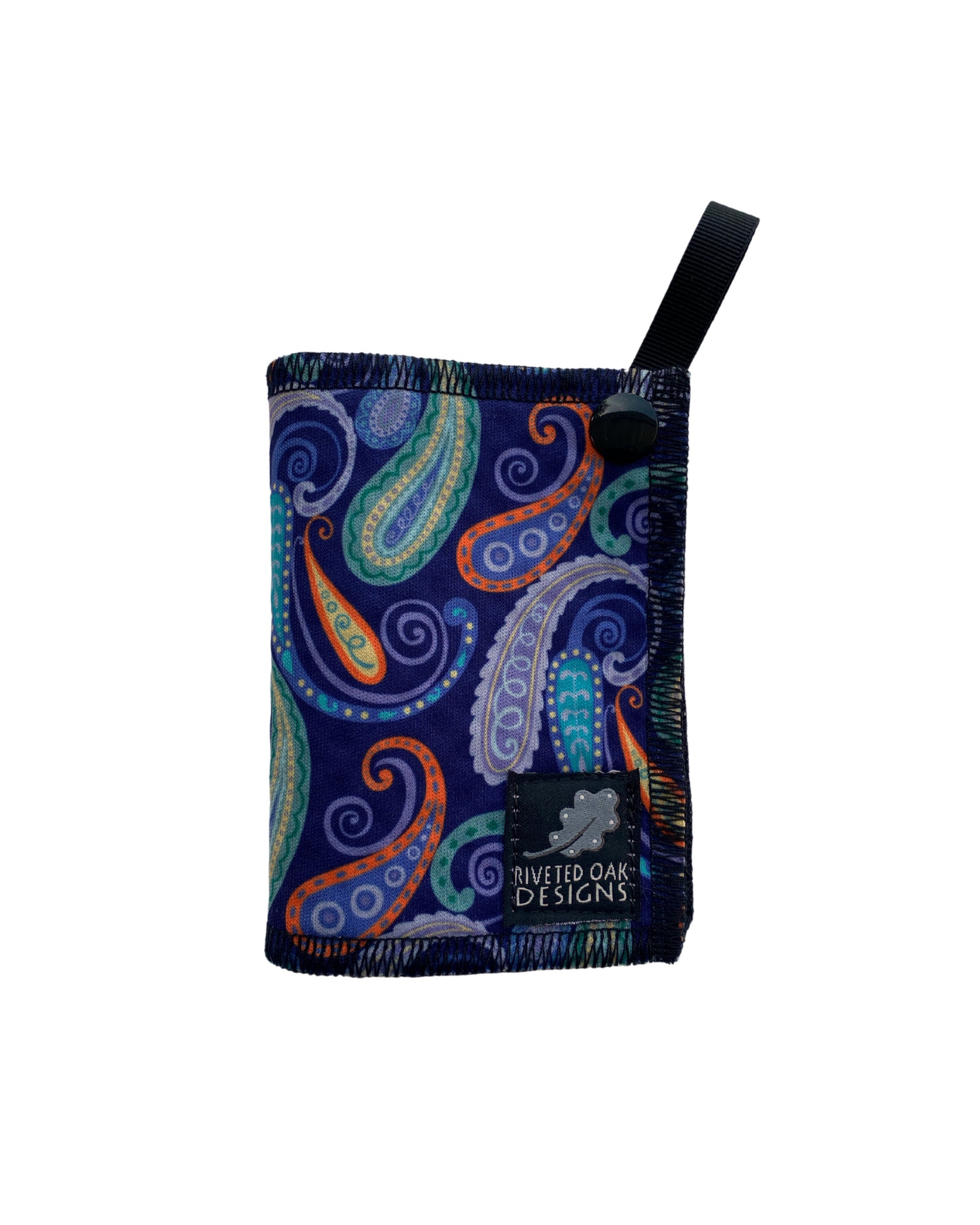 Mini Hiking Hanky Weekender Purple Paisley - Handkerchief Wipe - Pee Rag - Reusable Wipe - Backcountry Bandana - Pee Cloth