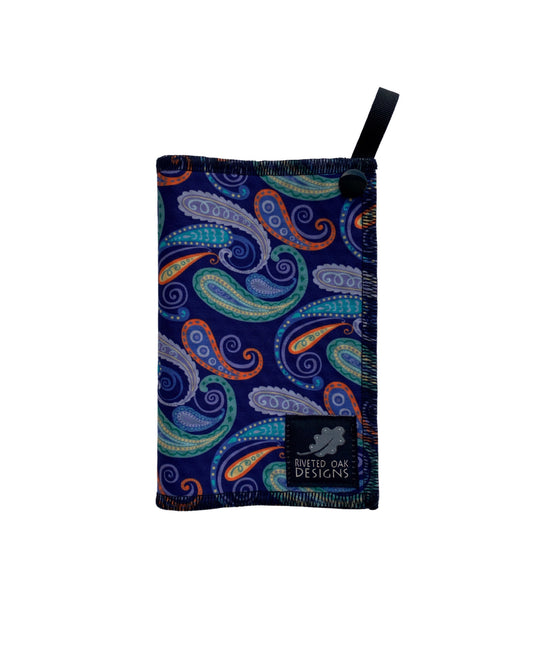 Hiking Hanky Weekender Purple Paisley - Handkerchief Wipe - Pee Rag - Reusable Wipe - Backcountry Bandana - Pee Cloth - Peedanana