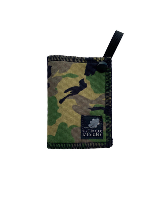 Mini Hiking Hanky Weekender Green Camouflage - Handkerchief Wipe - Pee Rag - Reusable Wipe - Backcountry Bandana - Pee Cloth