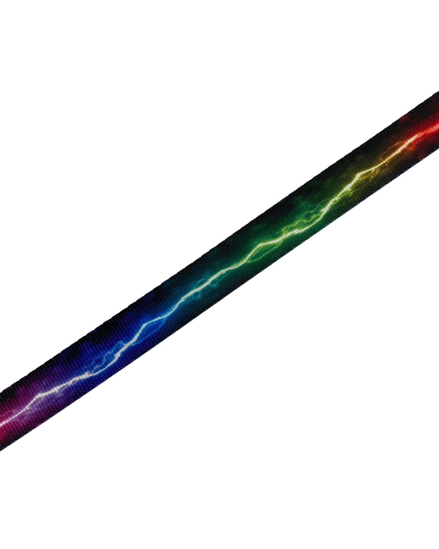 Rainbow Lightning Webbing Double Slider Belt - 1" Rainbow Hiking Belt - Backpacking Belt - Fun Belt - Hiking Gear - Backpacking Gear