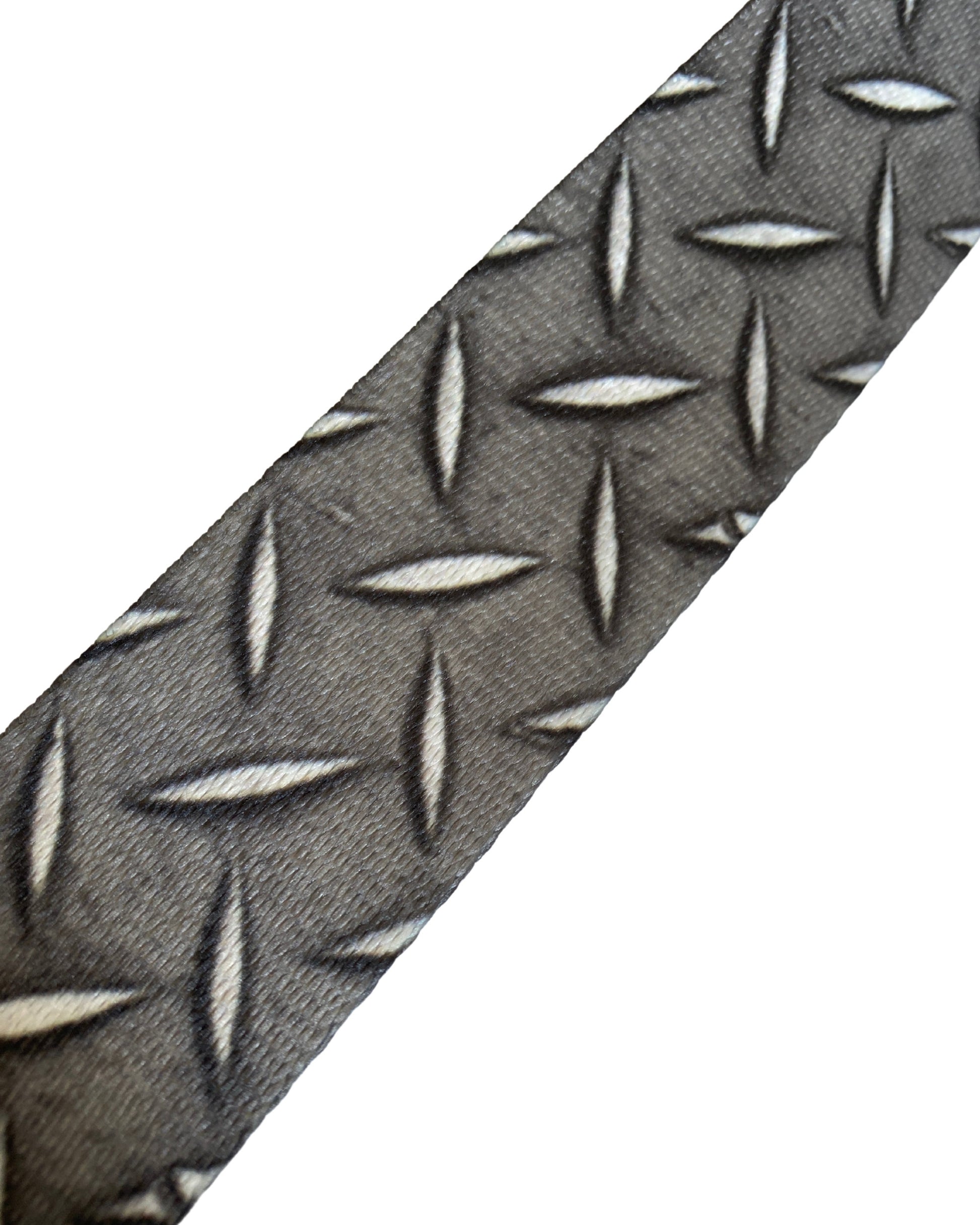 Gray Diamond Plate Webbing Double Slider Belt - 1.5" Grey Hiking Belt - Backpacking Belt - EDC Belt - Hiking Gear - Backpacking Gear