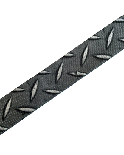 Gray Diamond Plate Webbing Double Slider Belt - 1" Grey Hiking Belt - Backpacking Belt - Fun Belt - Hiking Gear - Backpacking Gear