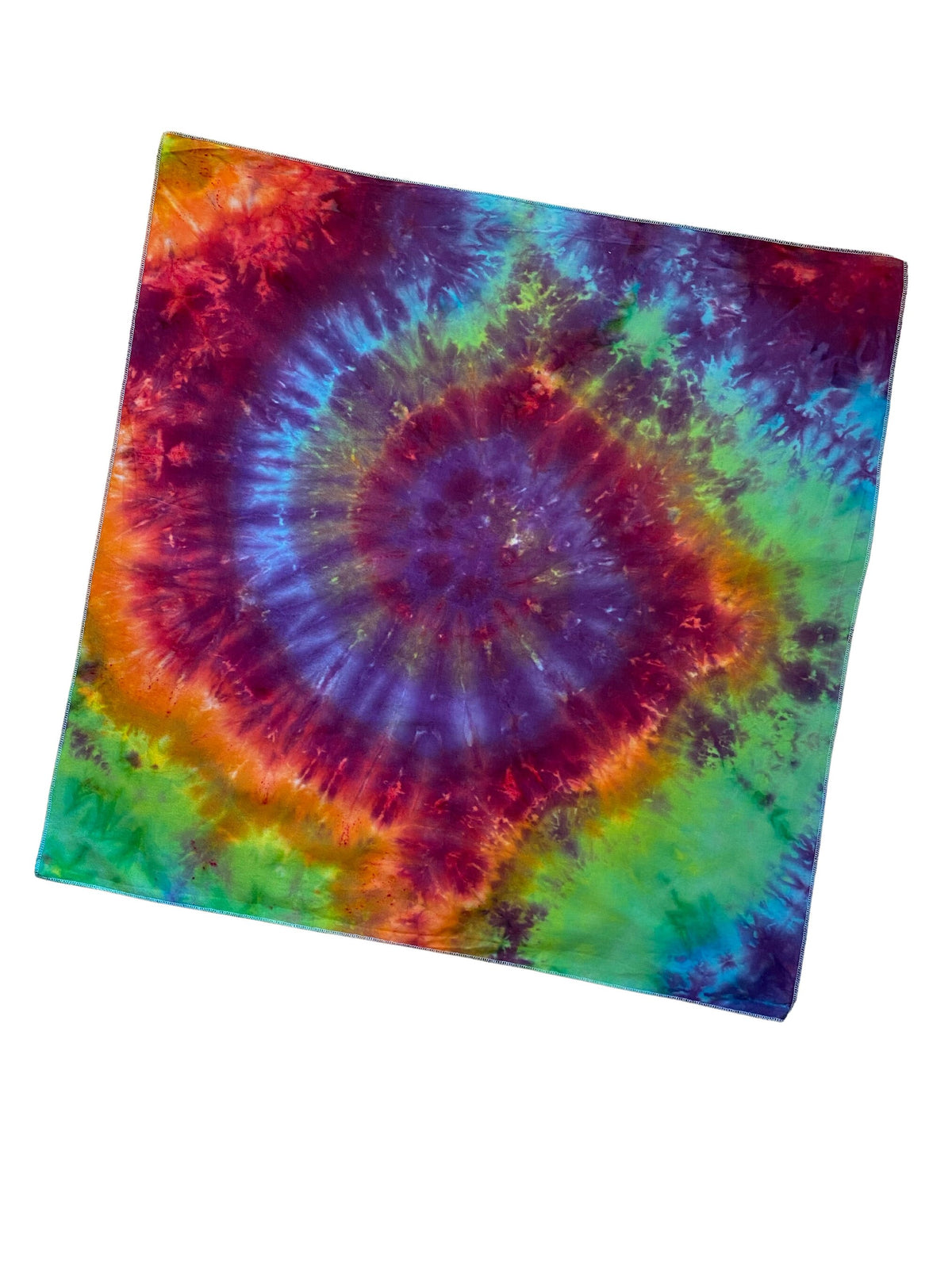 Ellie B's Creations Rainbow Swirl Tie Dye Bandana - Tie Dye Handkerchief - Dyed Bandana - Colorful Bandana -