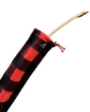 Red Plaid Fleece Archery Bow Sock - Plaid Bow Case - Red Fleece Bow Protector - Archery Gear - Archery Case - Archery Accessory