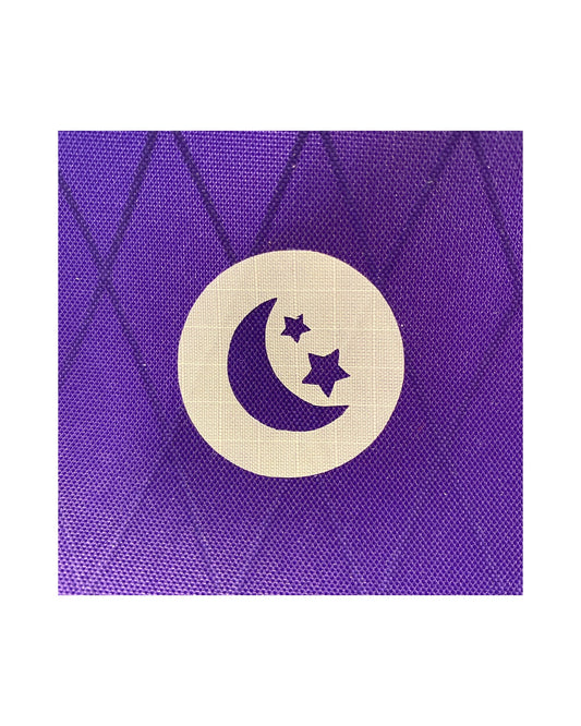 Night Circle Sticker - Nighttime Gear Sticker - Sleeping Gear Sticker - Sleep System Sticker - Backpack Organization - Pouch Labels