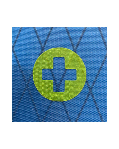 First Aid Kit Circle Sticker - Red Cross Sticker - FAK Pouch Sticker - Backpack Organization - Backpacker Gift - Pouch Labels