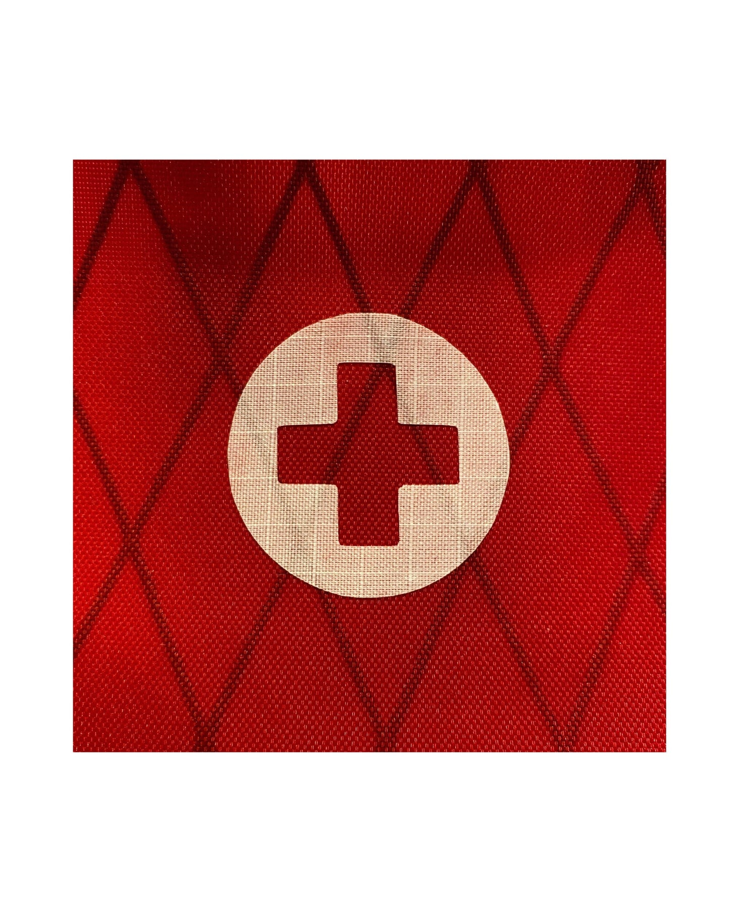 First Aid Kit Circle Sticker - Red Cross Sticker - FAK Pouch Sticker - Backpack Organization - Backpacker Gift - Pouch Labels