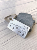 Ellie B's Creations - Desert Keychain - Aluminum Jeep Keychain - Hand Stamped Jeep Gift - Jeep Accessory