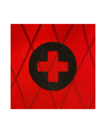First Aid Kit Circle Sticker - Red Cross Sticker - FAK Pouch Sticker - Backpack Organization - Backpacker Gift - Pouch Labels
