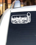 PNW Car Decal - Waterbottle Ocean Scene Sticker - Orca Decal - Pacific Northwest Sticker - Pacific Coast Sticker