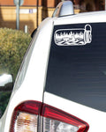 PNW Car Decal - Waterbottle Ocean Scene Sticker - Orca Decal - Pacific Northwest Sticker - Pacific Coast Sticker