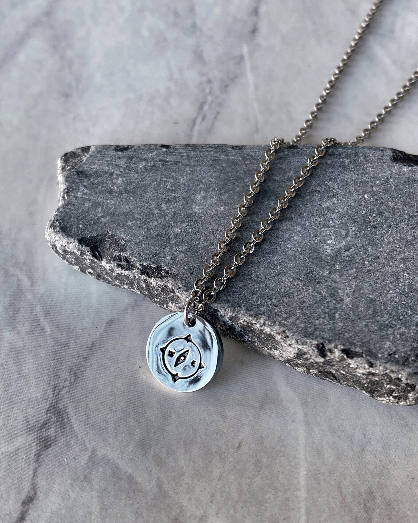 Compass Necklace - Stainless Steel Travel Necklace - Traveler Gift - Minimalist Traveler Necklace - Travel Jewelry - Compass Jewelry