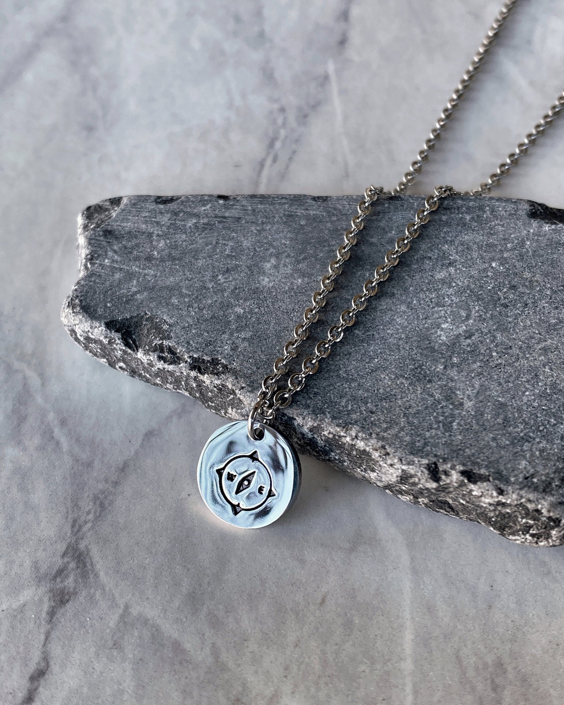 Compass Necklace - Stainless Steel Travel Necklace - Traveler Gift - Minimalist Traveler Necklace - Travel Jewelry - Compass Jewelry
